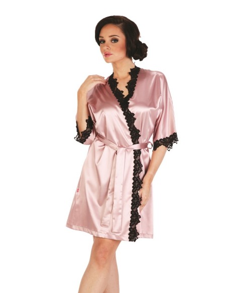 Kleoree bathrobe ladies' satin short, De Lafense 929