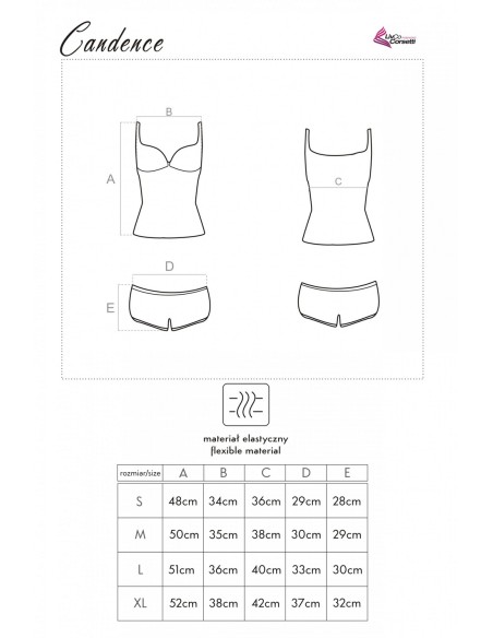 Candence pajamas camisole + shorts, Livia Corsetti lc 90039