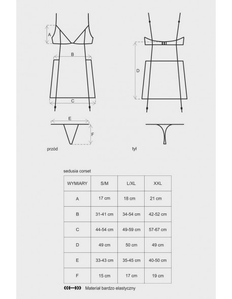 Sedusia corset gorset, Obsessive