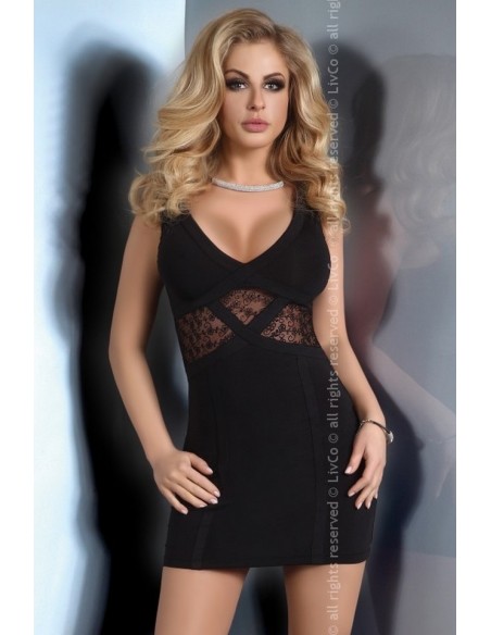 Pascale koszulka z figami czarna, Livia Corsetti lc 90270 