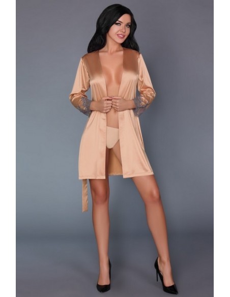 Purdie szlafrok damski beżowy, Livia Corsetti lc 90369-1 