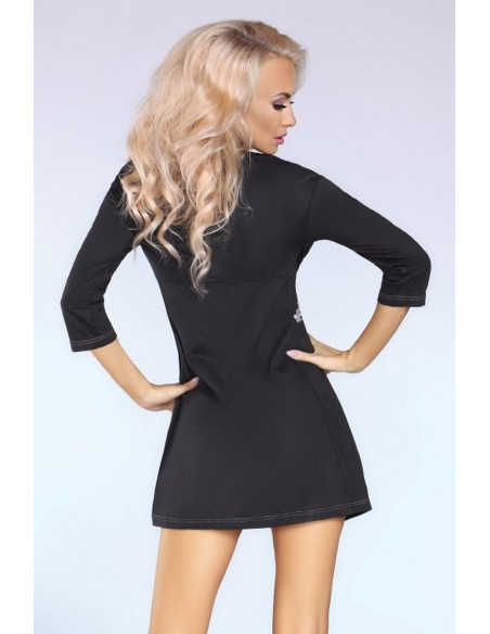 Zaria szlafrok cienki czarny, Livia Corsetti lc 50037 