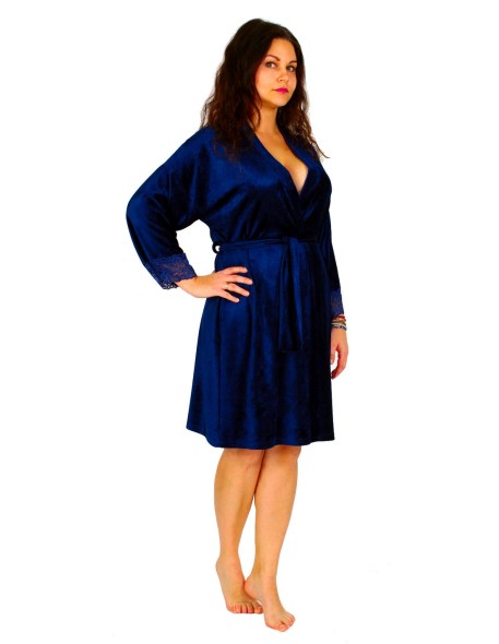 Milagros szlafrok damski krótki, De Lafense 457