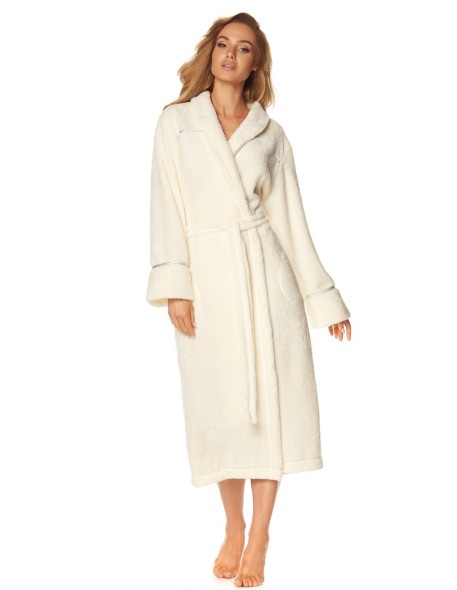 Bathrobe ladies' ciepły long L&L Satyn 2084