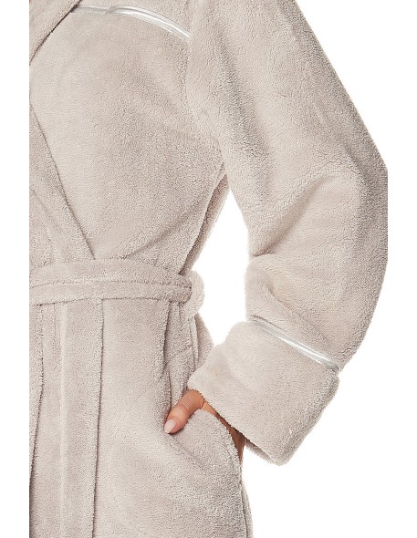 Bathrobe ladies' ciepły long L&L Satyn 2084