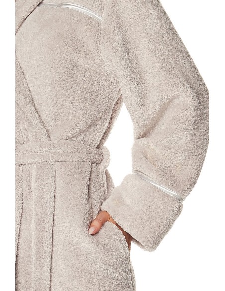 Bathrobe ladies' ciepły long L&L Satyn 2084