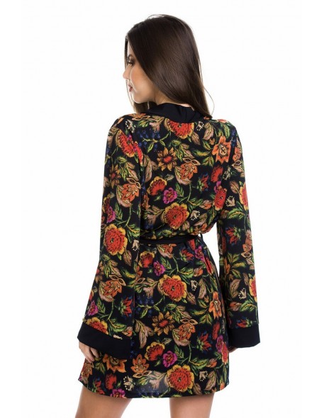 Bathrobe ladies' thin Mediolano Flower 11080