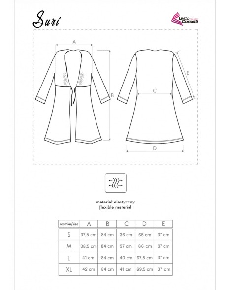 Suri bathrobe ladies' cream, Livia Corsetti lc...