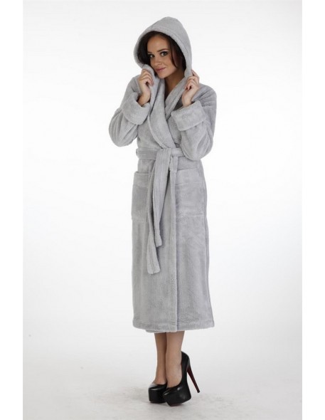 Luna ii bathrobe long with hood, De Lafense 807