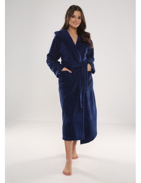 Luna ii bathrobe long with hood, De Lafense 807
