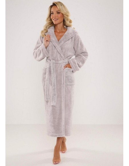 Luna ii bathrobe long with hood, De Lafense 807