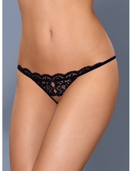 Thongs otwarte black, Obsessive 831-thc-1