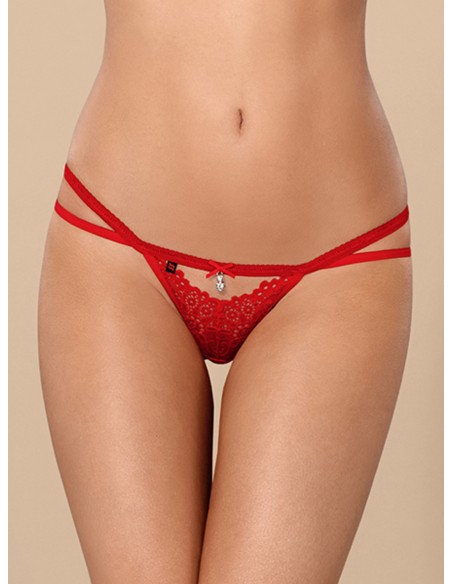 Thongs lace red, Obsessive 838-tho-3