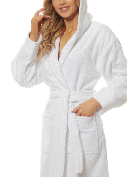 Bathrobe ladies' bawełniany short with hood L&L...