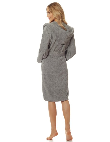 Bathrobe ladies' bawełniany short with hood L&L...