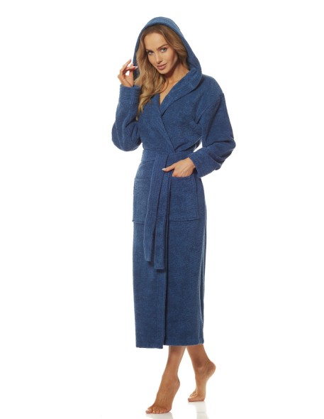 Bathrobe ladies' bawełniany long with hood L&L...