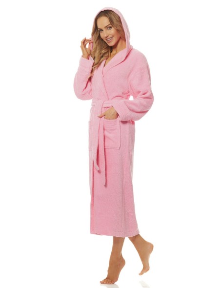 Bathrobe ladies' bawełniany long with hood L&L...