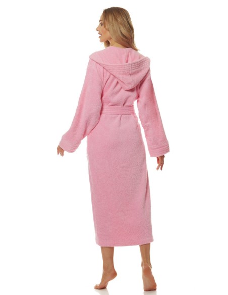 Bathrobe ladies' bawełniany long with hood L&L 2102