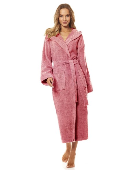 Bathrobe ladies' bawełniany long with hood L&L...