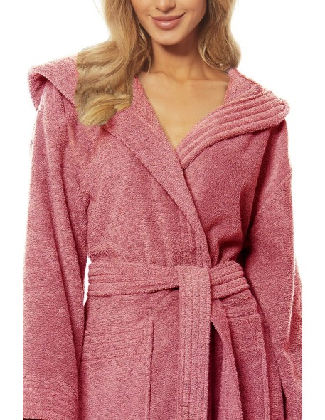 Bathrobe ladies' bawełniany long with hood L&L...