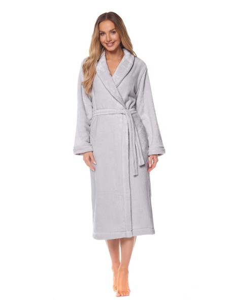 Bathrobe ladies' ciepły long L&L Flower 2123
