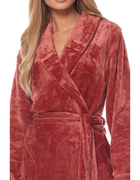 Bathrobe ladies' ciepły long L&L Flower 2123