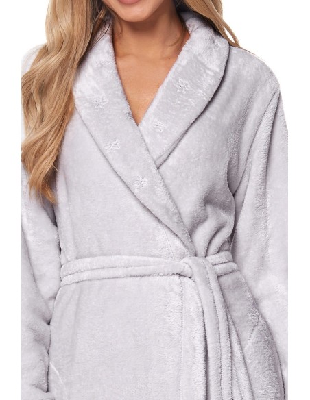 Bathrobe ladies' ciepły long L&L Flower 2123