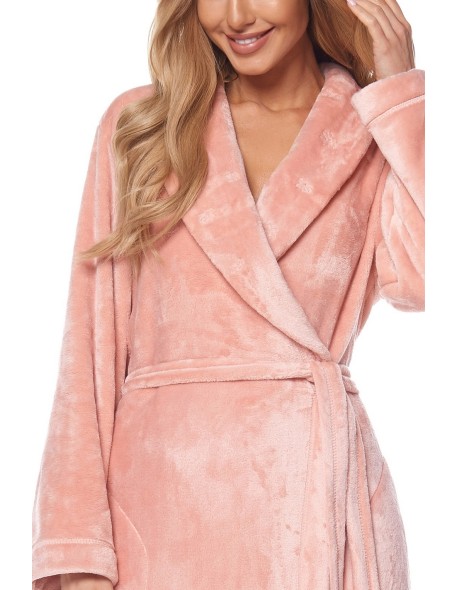 Bathrobe ladies' ciepły long L&L Flower 2123