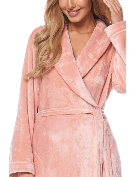 Bathrobe ladies' ciepły long L&L Flower 2123