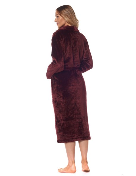 Bathrobe ladies' ciepły long L&L Flower 2123