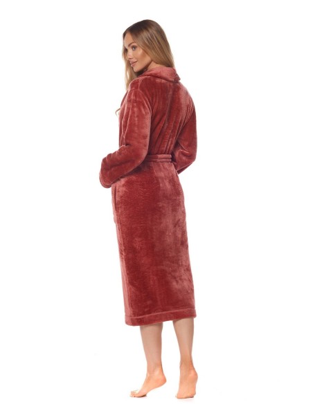 Bathrobe ladies' ciepły long L&L Flower 2123