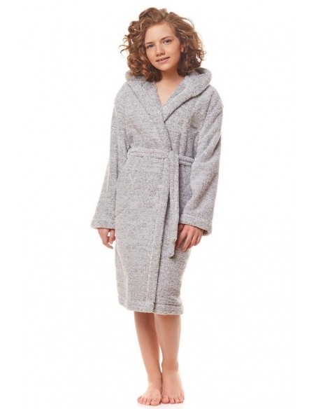 Bathrobe dziecięcy ciepły with hood L&L Lota 134-140