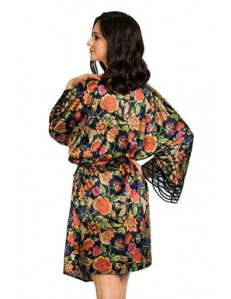 Bathrobe ladies' thin Mediolano Flower 20002