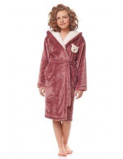 Bathrobe dziecięcy ciepły with hood L&L 2152 158-164