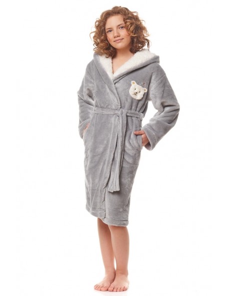 Bathrobe dziecięcy ciepły with hood L&L 2152...