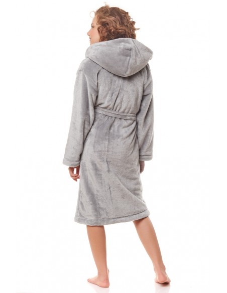 Bathrobe dziecięcy ciepły with hood L&L 2152 158-164