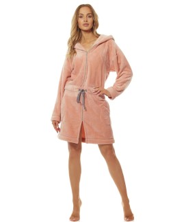 Bathrobe ladies' ciepły short na zipper L&L Patti 2018