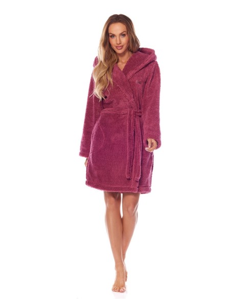 Bathrobe ladies' ciepły short with hood L&L Brandi 2204
