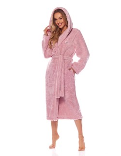 Bathrobe ladies' ciepły long with hood L&L Brandi 2205 2