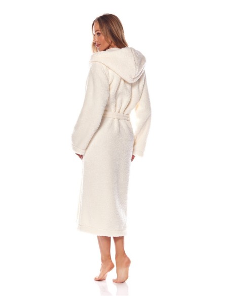 Bathrobe ladies' ciepły long with hood L&L Brandi 2205