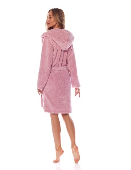 Bathrobe ladies' ciepły short with hood L&L...