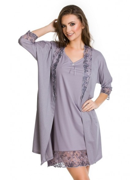 Bathrobe ladies' thin Mediolano Stella 5090