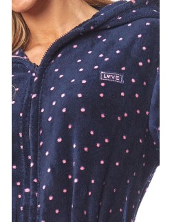 Bathrobe ladies' na zipper with hood L&L ZPPR 9156 2