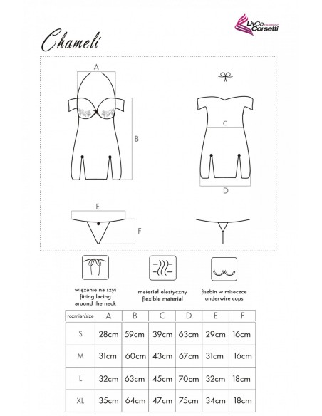 Chameli t-shirt night with thongs pink, Livia Corsetti lc 13425