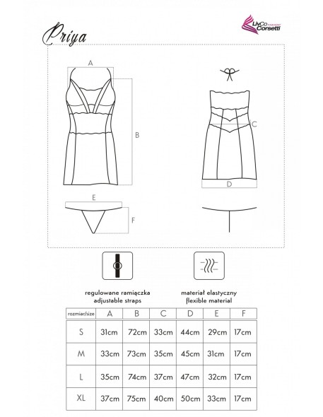 Priya t-shirt night with thongs, Livia Corsetti...