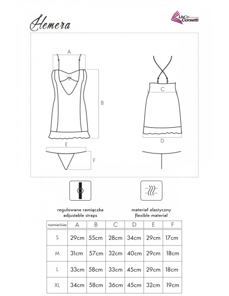 Hemera koszulka nocna ze stringami, Livia Corsetti lc 18123 