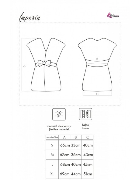 Imperia peniuar with short sleeve, Livia...