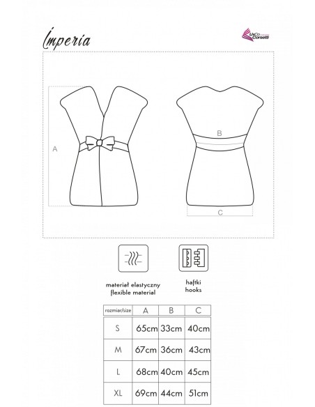 Imperia peniuar z krótkim rękawem, Livia Corsetti lc 90041 