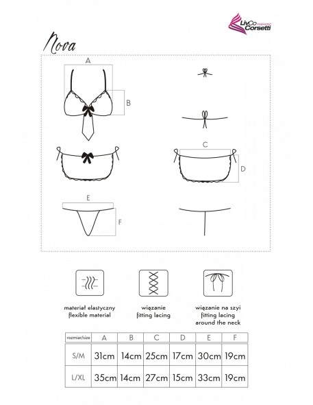 Nova set bra + skirts + thongs, Livia Corsetti...