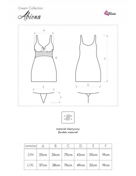 Abiona t-shirt night with thongs, Livia...